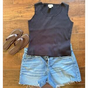 Vintage St. John’s Bay 100% Cotton Knit Tank – Size Large